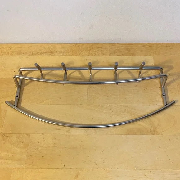 Modern Silver Wall Rack - Picture 5 of 10